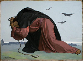 Felix Jenewein – Zoufání, studie ke střední části triptychu Jidáš Iškariotský 