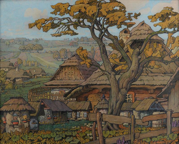 Bohumír Jaroněk – Valašská vesnice 