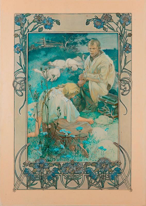 Alfons Mucha – Blahoslavení chudí duchem 