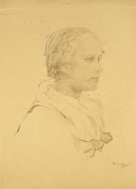 Alfons Mucha – Studie k Blahoslaveným čistého srdce 