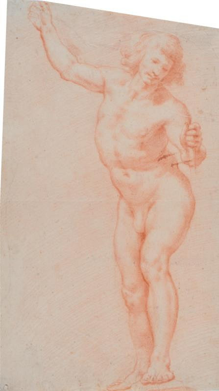 neznámý malíř florentský (?) – Studie mužského aktu