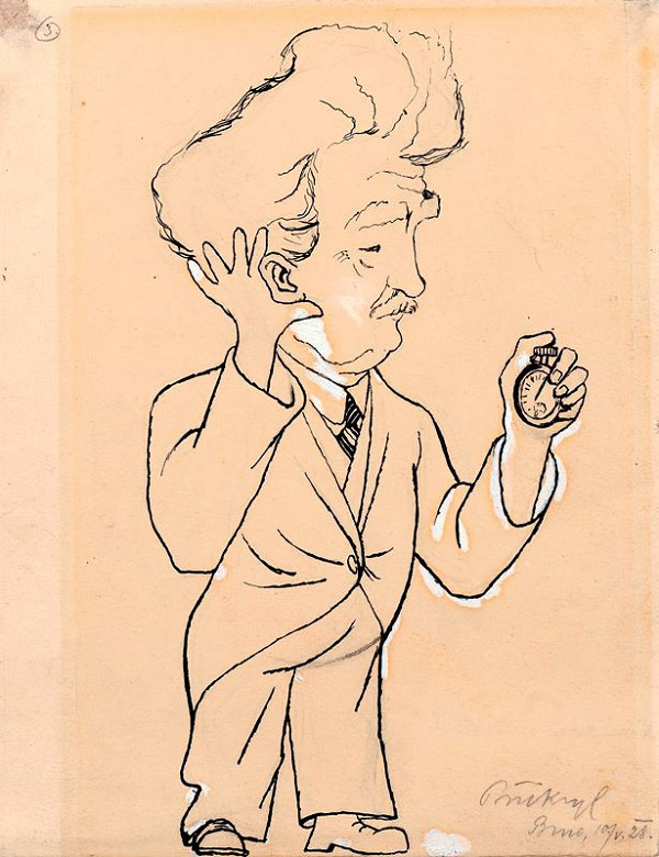 Richard Přikryl – Karikatura L. Janáčka