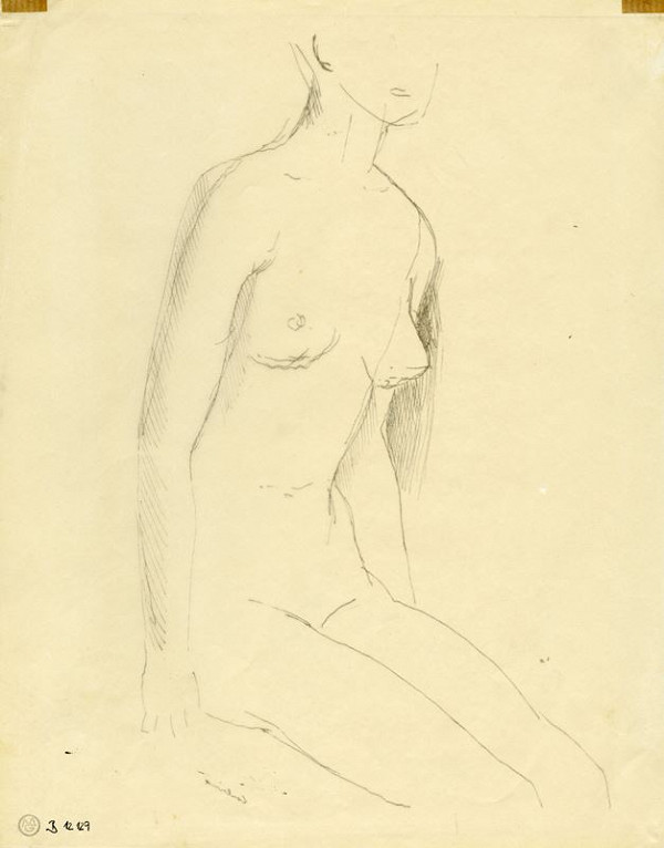 Otakar Kubín (Coubine) – Sedící ženský akt 