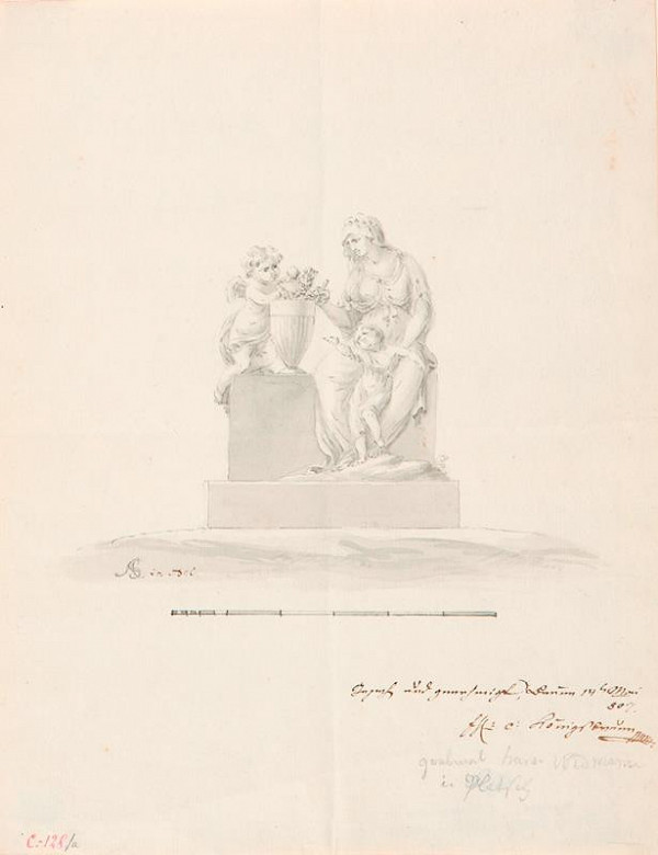 Ondřej (Andreas) Schweigl – Návrh na náhrobek rodiny Widmannovy