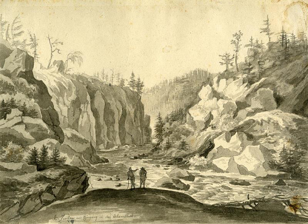 František (Franz) Richter – Svitava v adamovském údolí 