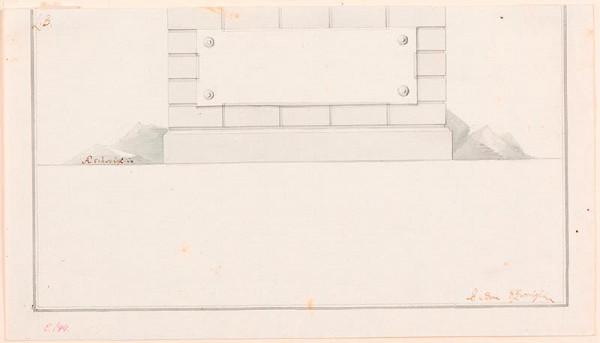 Ondřej (Andreas) Schweigl – Podstavec (fragment) 