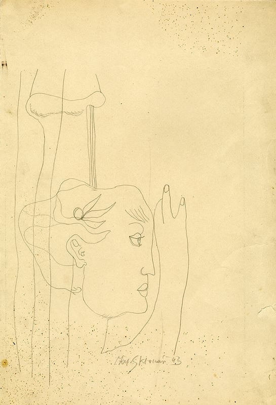 Zdeněk Sklenář – Hlava s květinou 