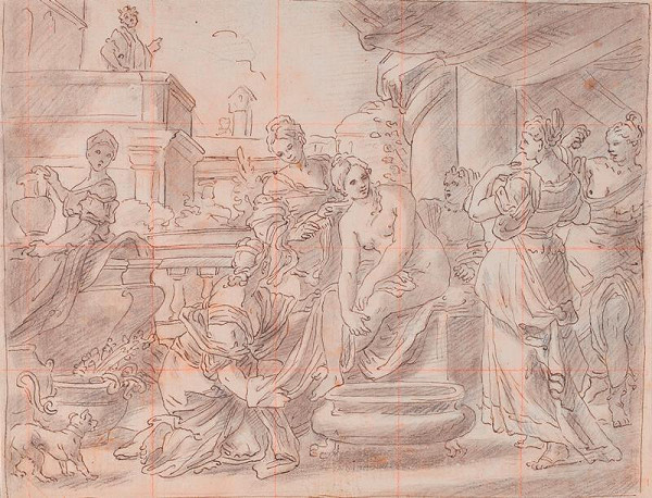 Francesco Solimena - podle – Betsabé v lázni 