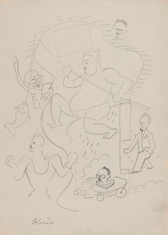 Jaroslav Král – Karikatury J. Mahena, B. Fuchse 