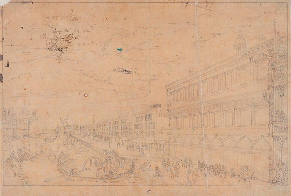 Giovanni Antonio Canal zv.Canaletto - následovník – La Zecca sopra la Pescaria 