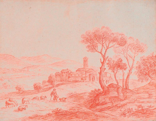 neznámý malíř italský – Klášter v Castel Gandolfo v Albanských horách