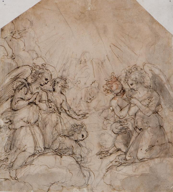 Bernardino Barbatelli Poccetti (?) – Andělé na nebesích