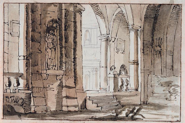 Pelagio Palagi - připsáno – Interiér chrámu 