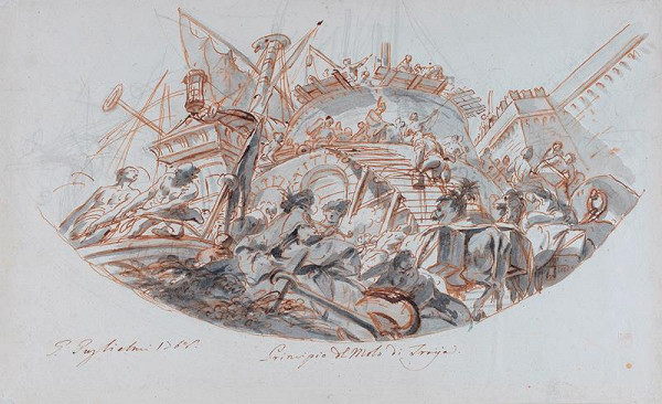 Gregorio Guglielmi – Stavba trójského přístavu 