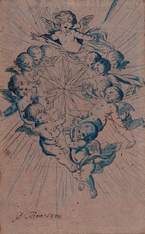 Pietro Testa - podle – Andílci kolem hvězdy Zvěstování 