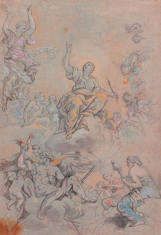 Pietro Berrettini da Cortona - podle – Triumf boží prozřetelnosti 