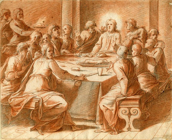 Cristofano Roncalli  zv. il Pomerancio – Poslední večeře 