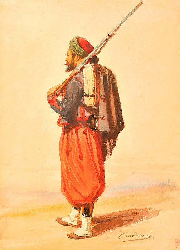 Auguste Delacroix – Zuáv 