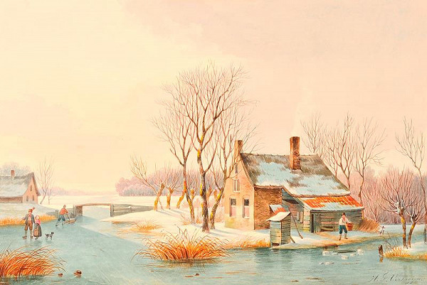 Hendrik Frederik Verheggen – Zamrzlá řeka 