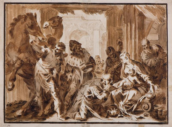 Paolo Farinato (Farinati) - podle – Klanění tří králů 