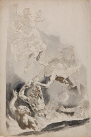 Sebastiano Ricci - podle – Přímluva sv. Řehoře - část kompozice 