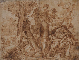 Giovanni Francesco Romanelli (?) – Muž a dvě ženy 