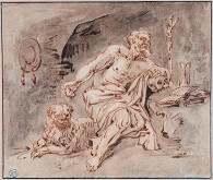 Luca Giordano - podle – Sv. Jeroným 