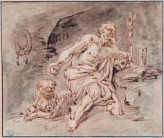 Luca Giordano - podle – Sv. Jeroným 