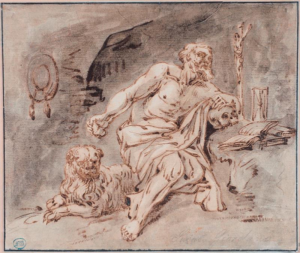 Luca Giordano - podle – Sv. Jeroným 