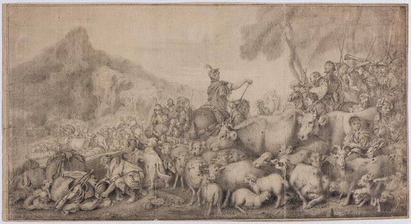 G. Benedetto Castiglione zv. il Grechetto - podle – Exodus 