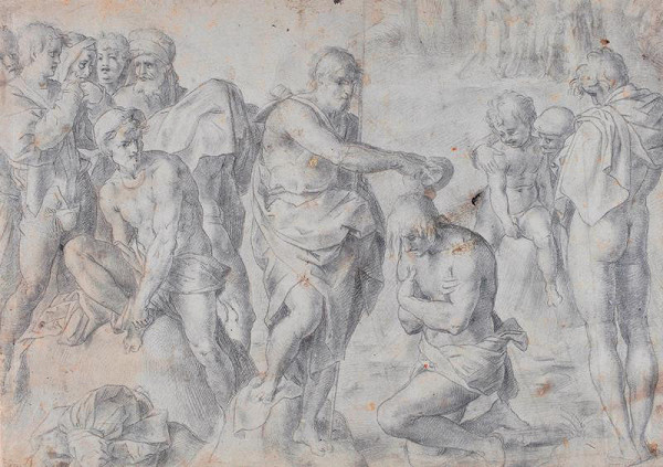 Andrea del Sarto - podle – Křest Krista 