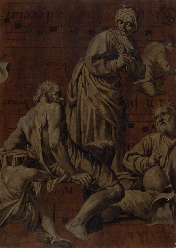 Giuseppe Gambarini – Scéna z hospody 