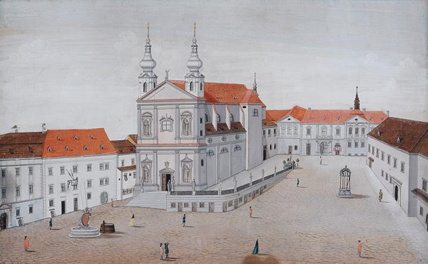 Josef Maserle - kopista – Dominikánské náměstí v roce 1780 (?)