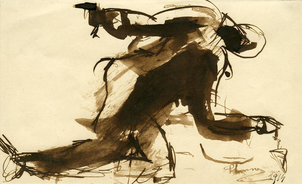 Jan Štursa – Studie klesajícího vojáka 