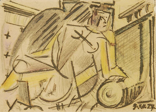 Jan Trampota – Sedící žena 