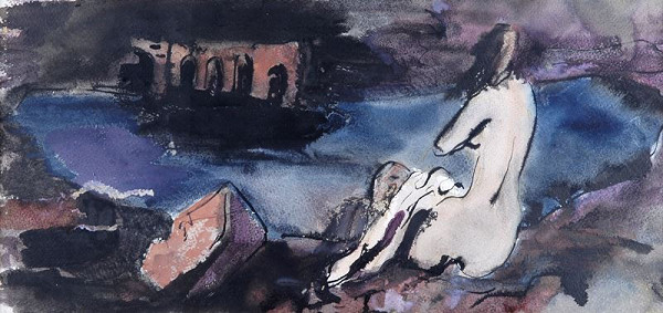 František Kaláb – Koupání u moře 