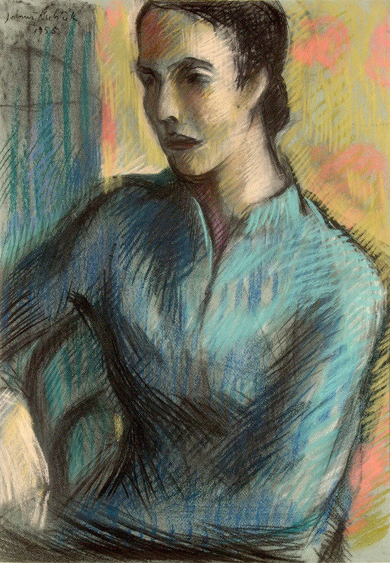 Jánuš Kubíček – Studie sedící ženy 