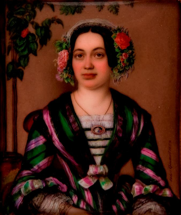 Jan Zachariáš Quast – Podobizna ženy v pruhovaných šatech 