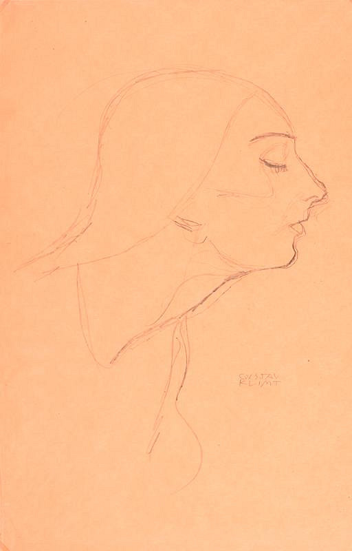 Gustav Klimt – Ženský profil 