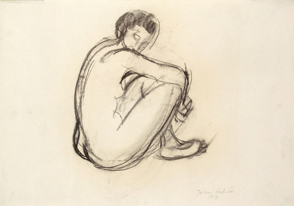 Jánuš Kubíček – Sedící akt ženy 