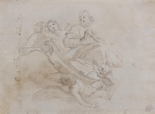 neznámý – Studie k fresce nebo závěsnému obrazu