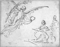 František Ženíšek – Figurální kompozice (návrh na shořelou oponu ND?) 