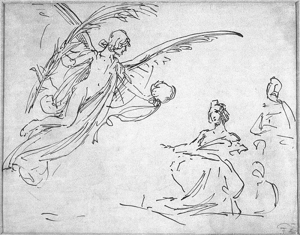 František Ženíšek – Figurální kompozice (návrh na shořelou oponu ND?) 