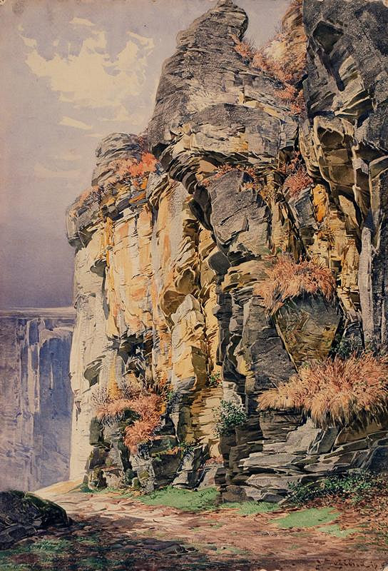 František Bohumír Zvěřina – Skály u Želetavky 