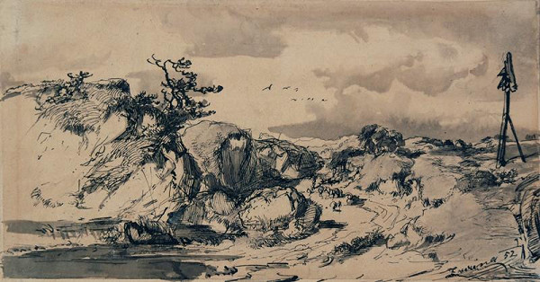 František Bohumír Zvěřina – Step (Cesta u Dalešic na Mor.) 