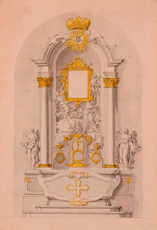 Moritz (Mořic) Grimm (?) – Návrh na oltář 