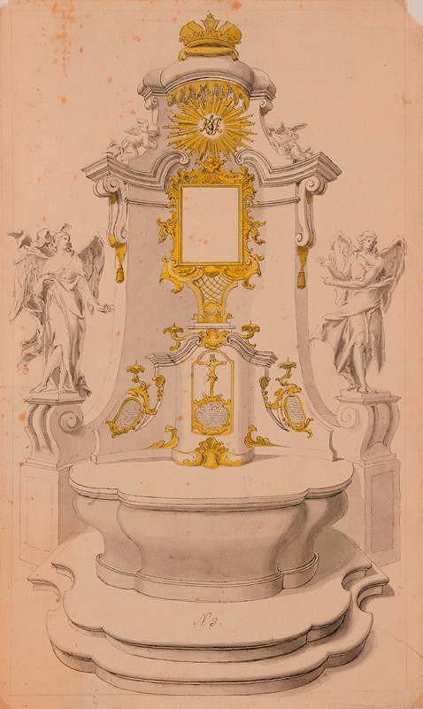 Moritz (Mořic) Grimm (?) – Návrh na oltář 