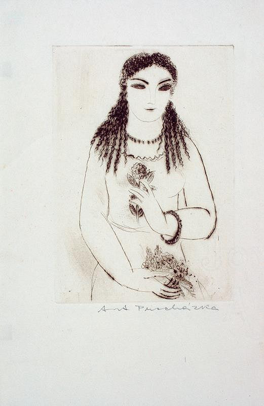 Antonín Procházka – Dívka s květem (PF 1936 V. Jelínka)
