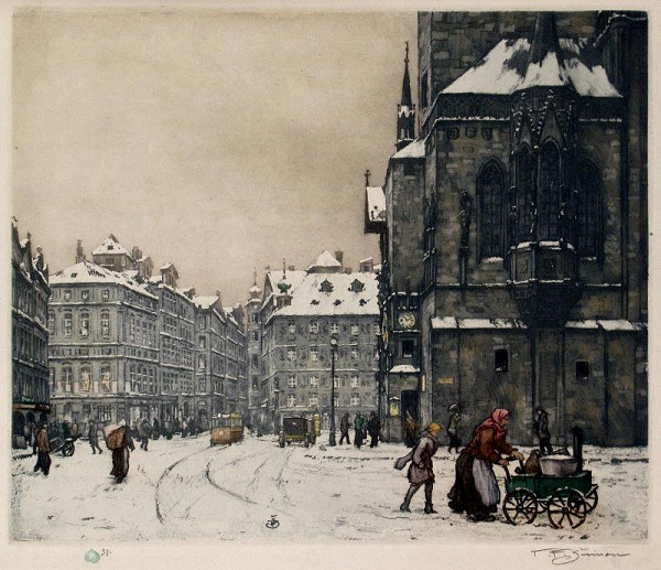 Tavík František Šimon – Zima na Staroměstském náměstí
