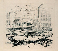 Eduard Milén – Zelný trh v Brně 